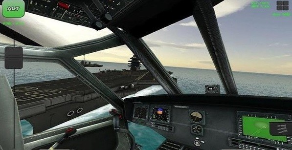 航空母舰直升机模拟