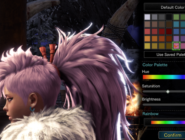 怪物猎人世界冰原天青代头发编辑MOD