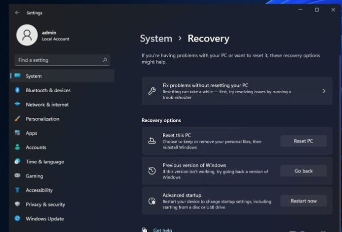 Win11超过时间如何退回Win10?Win11超过时间退回Win10的方法