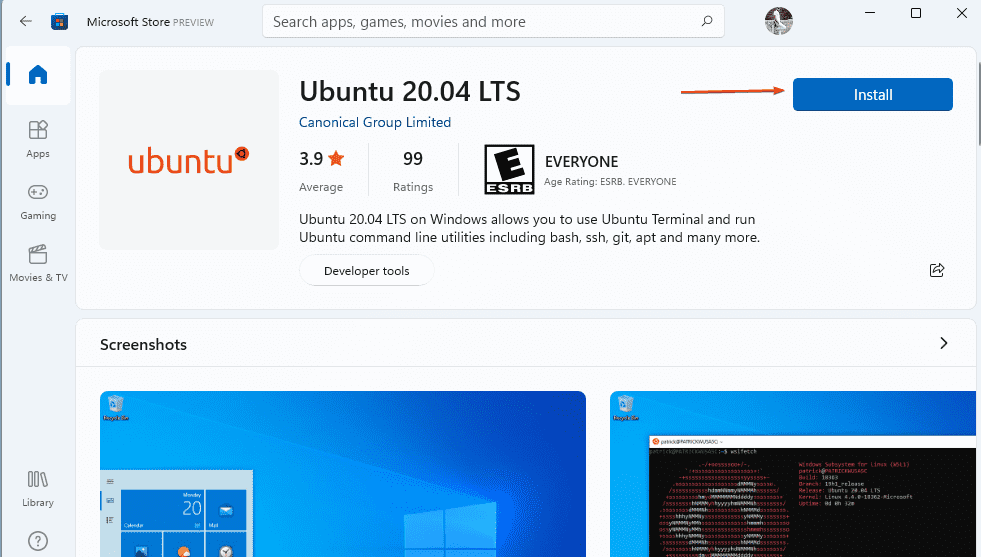 win11系統安裝ubuntu2004wl2的技巧