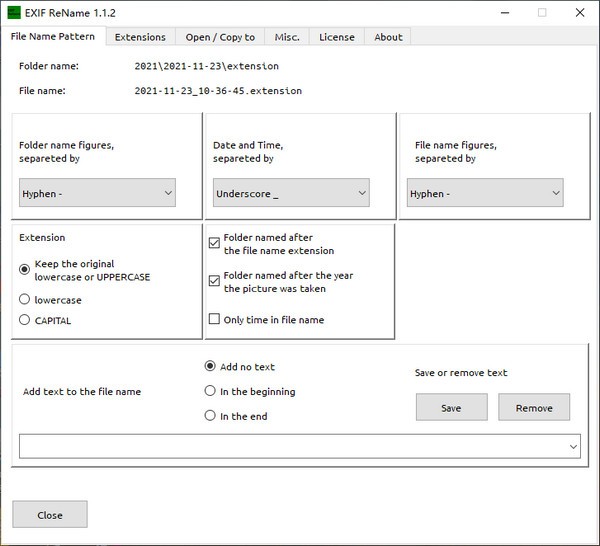 EXIF ReName(照片重命名软件)