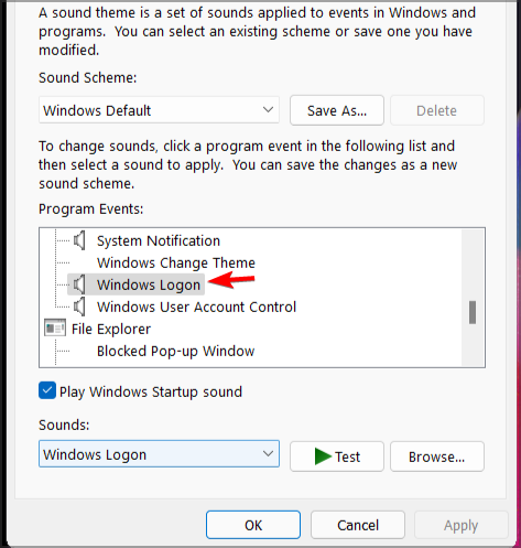 windows11开机声音怎么关(4)