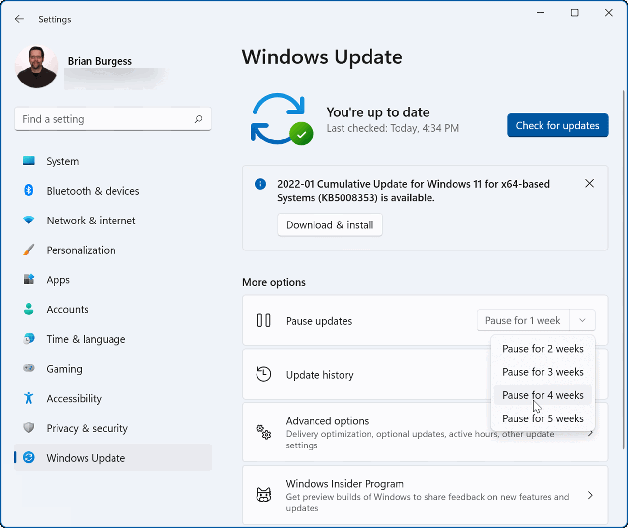 三种方法教大家关闭Win11系统自动更新