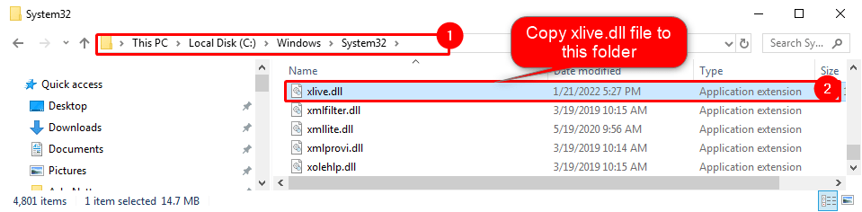 Win11系统丢失或未找到Xlive.dll的解决方法