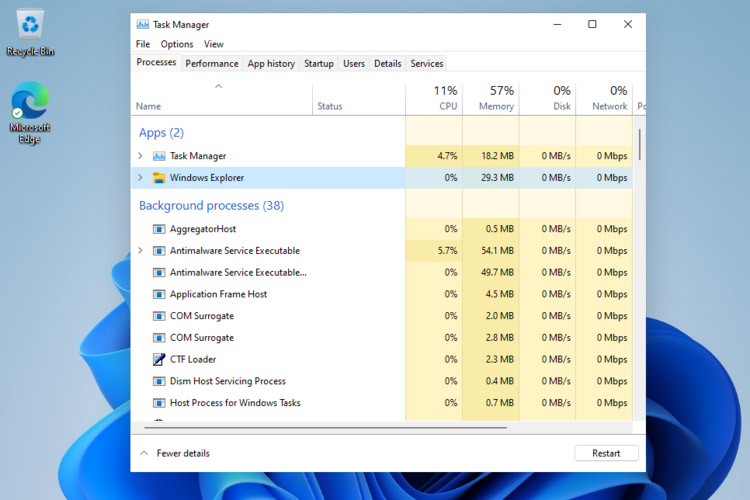 win11如何清理任务进程