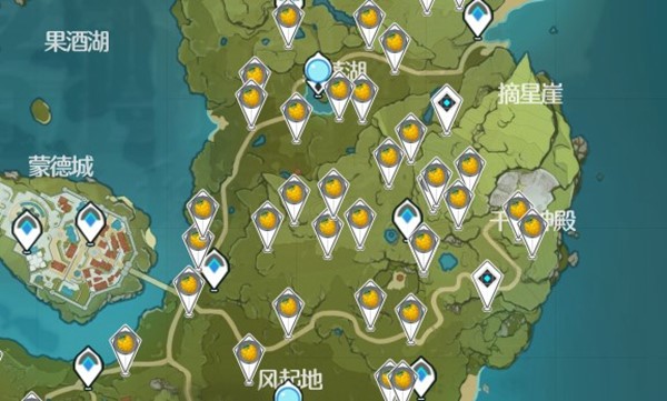《原神》树莓分布图分享