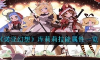《诺亚幻想》库莉莉技能属性一览