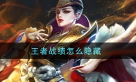 王者战绩怎么隐藏