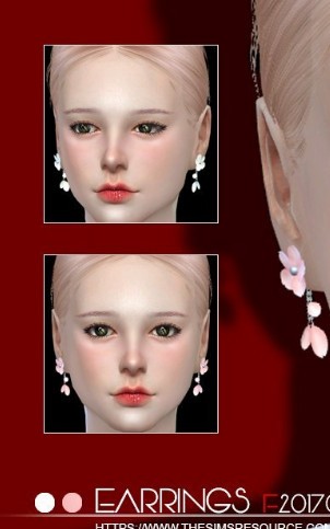 模拟人生4可爱的樱花耳环MOD