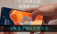 一加9r数字角标设置方法