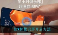 一加9智慧识屏开启方法