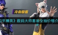 《和平精英》数码大师套装全抽价格介绍