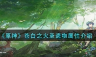 《原神》苍白之火圣遗物属性介绍