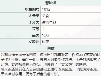 江湖悠悠食谱葱油饼 江湖悠悠葱油饼怎么做