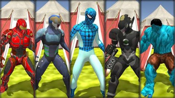 超级英雄水滑上坡