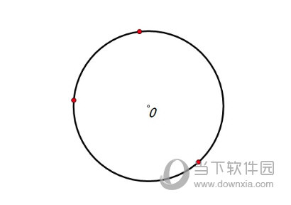 几何画板如何构造过三点的圆 绘制方法介绍