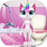 凯蒂猫独角兽洗澡