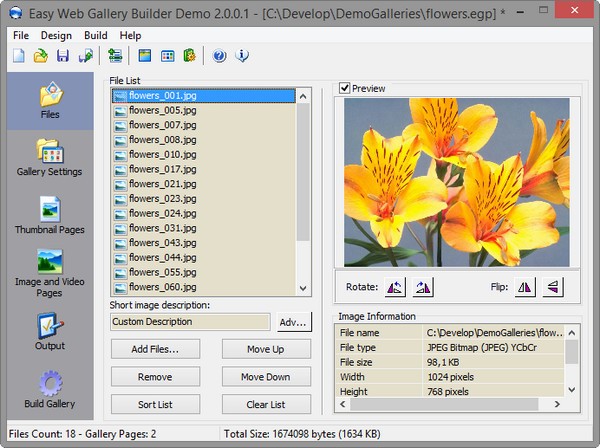 Easy Web Gallery Builder(HTML图库与幻灯片制作工具)