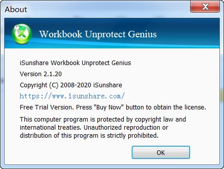 iSunshare Workbook Unprotect Genius(Excel密码删除工具)