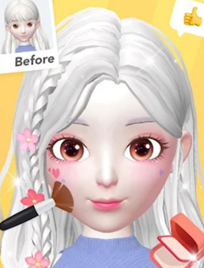 樱花少女爱美容