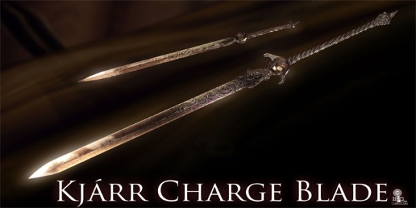 怪物猎人世界冰原炫金螺纹剑形盾斧MOD