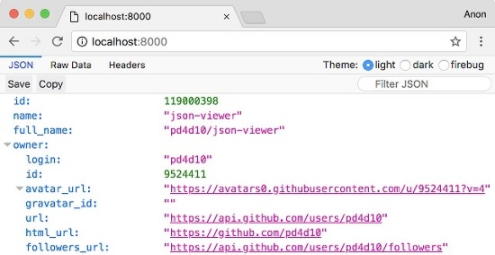 JSON查看器插件JSON Viewer