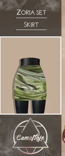 模拟人生4旋涡风格彩色短裙MOD