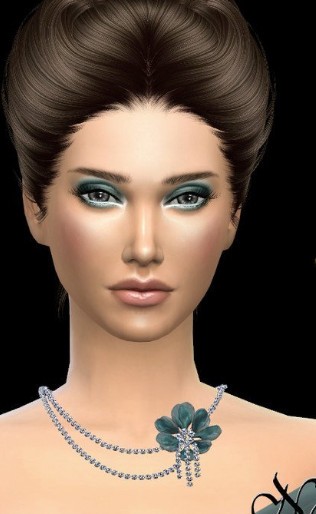 模拟人生4女性美丽花朵钻石项链MOD
