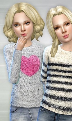 模拟人生4女童设计师衬衫MOD