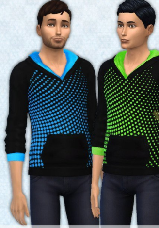 模拟人生4荧光点连帽衫MOD