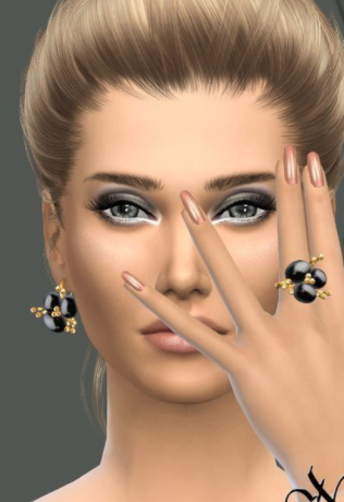 模拟人生4黑色玛瑙花戒指MOD