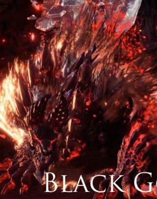 怪物猎人世界冰原黑金狱狼龙MOD