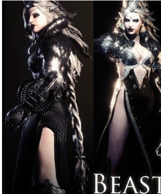 怪物猎人世界冰原华丽的女性兽甲MOD