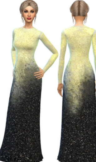 模拟人生4日夜星空礼服MOD