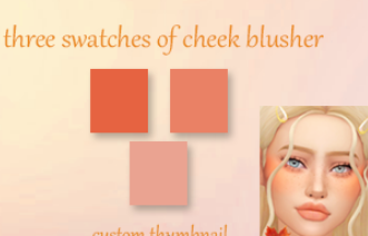 模拟人生4枫叶色秋季腮红MOD