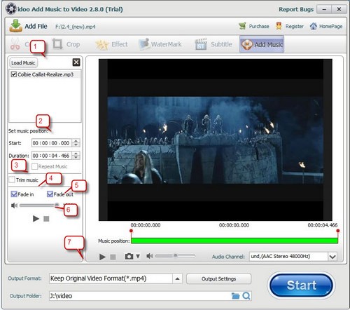 idoo Add Music to Video(添加音乐工具)