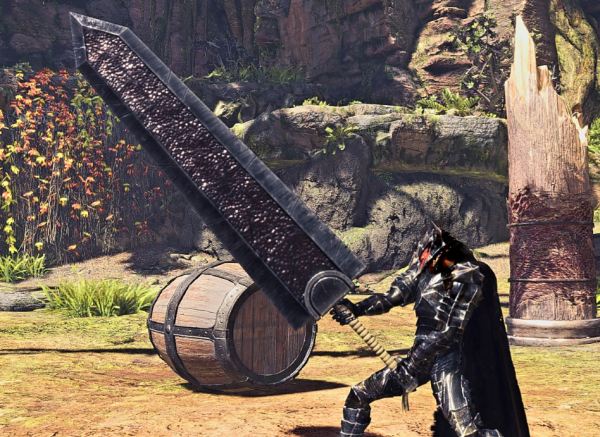 怪物猎人世界冰原狂暴纪念屠龙者大剑MOD