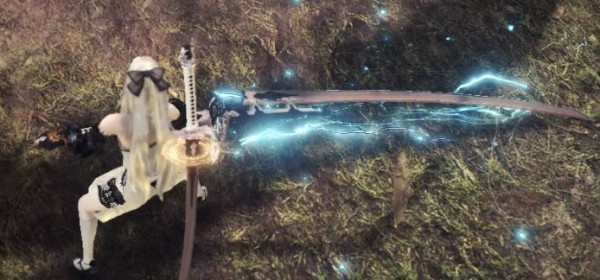 怪物猎人世界冰原太刀特效风雷樱花MOD