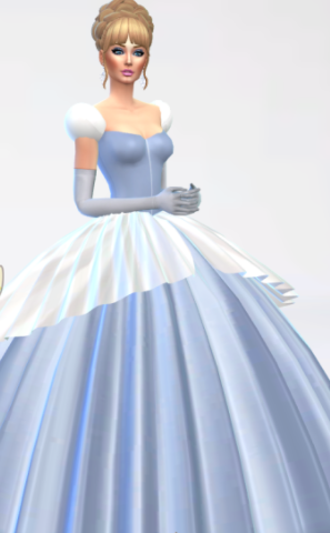 模拟人生4美丽灰姑娘连衣裙MOD