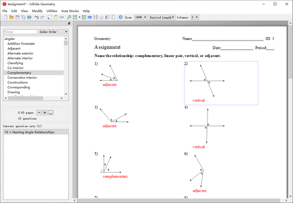 Infinite Geometry(几何问题集软件)