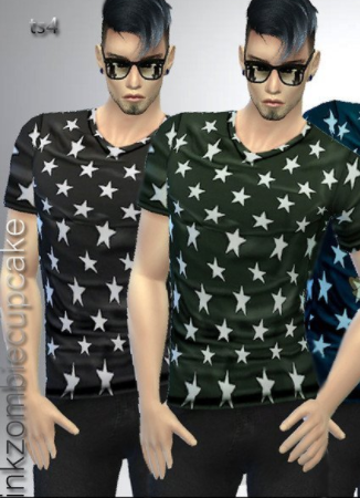 模拟人生4男款星星衬衫MOD