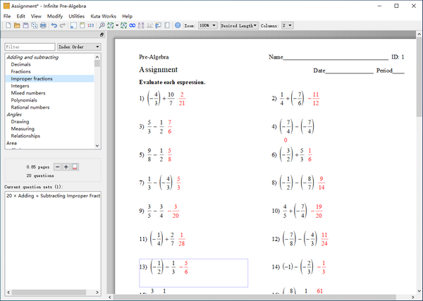 Infinite Pre-Algebra(无限预代数软件)