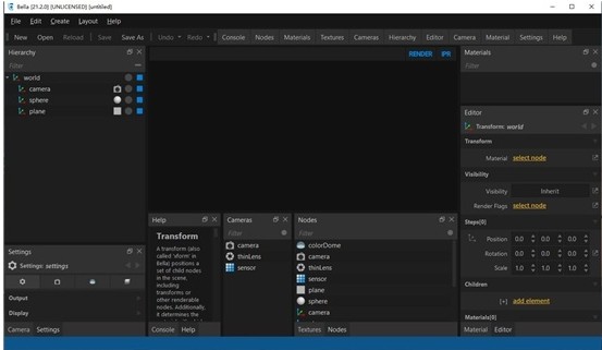 Bella Render GUI(光谱物理渲染软件)
