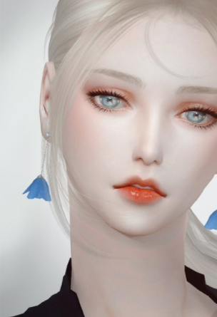 模拟人生4高清下垂花朵耳环MOD