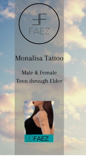 模拟人生4蒙娜丽莎简洁纹身MOD