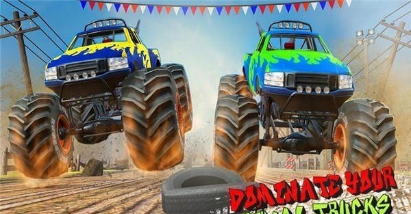 沙漠怪兽卡车赛车特技