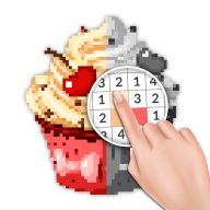 像素图色游戏(成年人涂色画页)