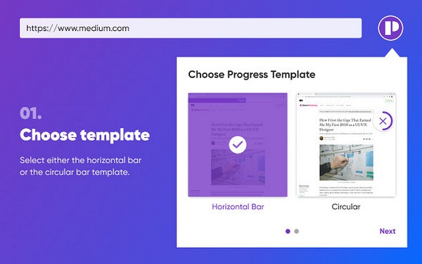 Website Read Progress Chrome插件