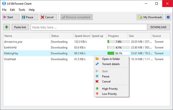 LIII BitTorrent Client(开源磁力下载器)