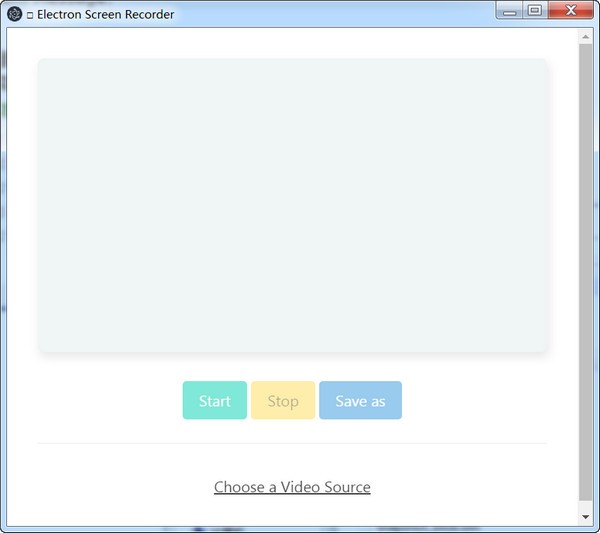 Electron Screen Recorder(屏幕录制工具)